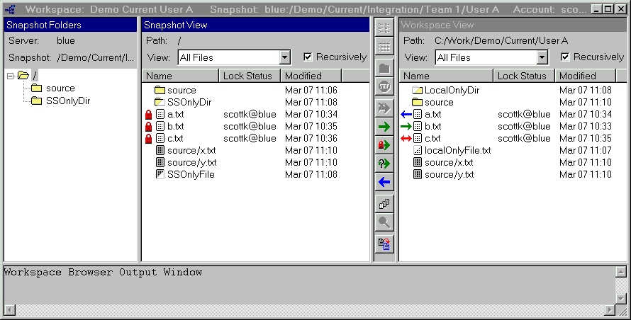 Workspace Browser Window